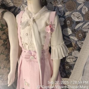 Kids Girls Rayon Kurta Pyjama Dress Set